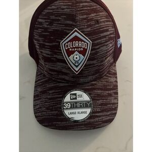 Colorado Rapids New Era‎ Large X-Large L/XL Hat Cap 39Thirty Fitted MLS Soccer